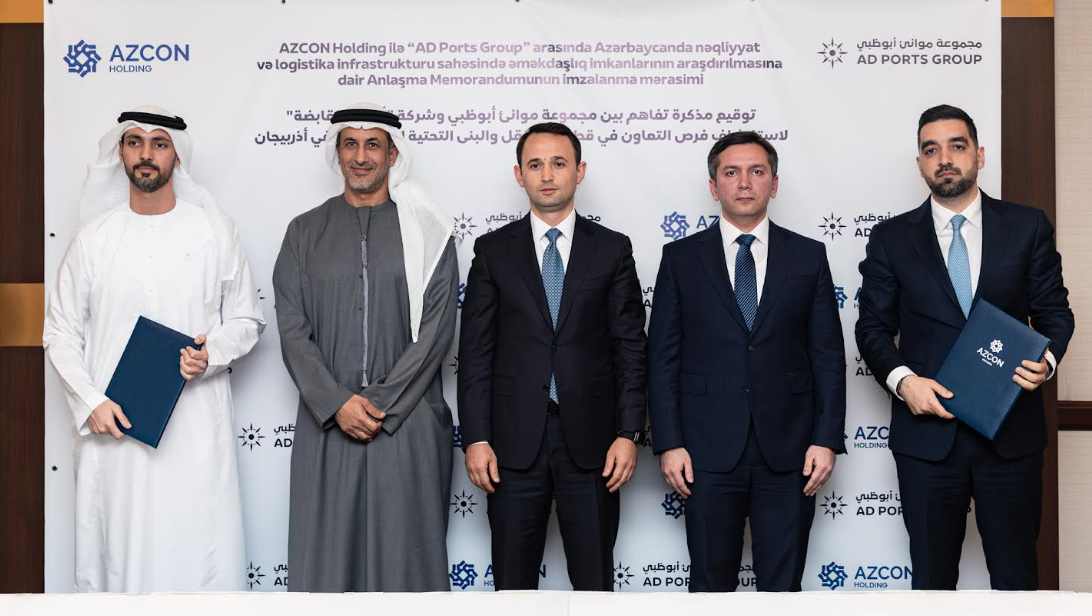 AD Ports Group and AZCON Holding Sign MoU to Explore Collaboration in Transport and Logistics Infrastructure in Azerbaijan